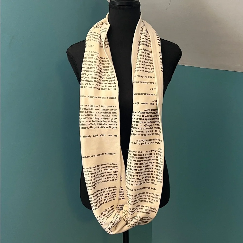 Storiarts Pride and Prejudice Book Infinity Scarf